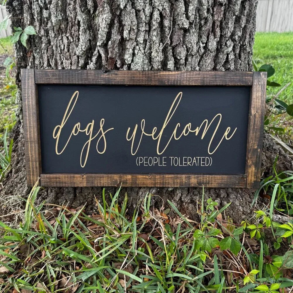 Handmade decor, wall hanging, dog decor, wood sign